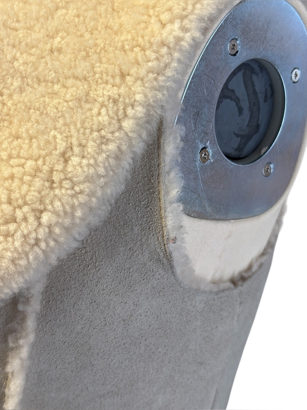 Lafayette 148 Beige Lambskin Cream Shearling Vest Size Small - Picture 8 of 13
